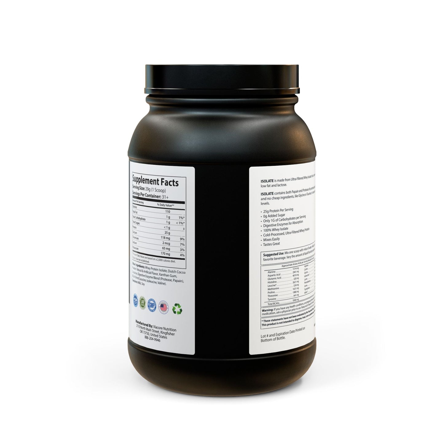 NYTY. FLEX!™ Whey Isolate Protein Supplement (907g, 2lb)
