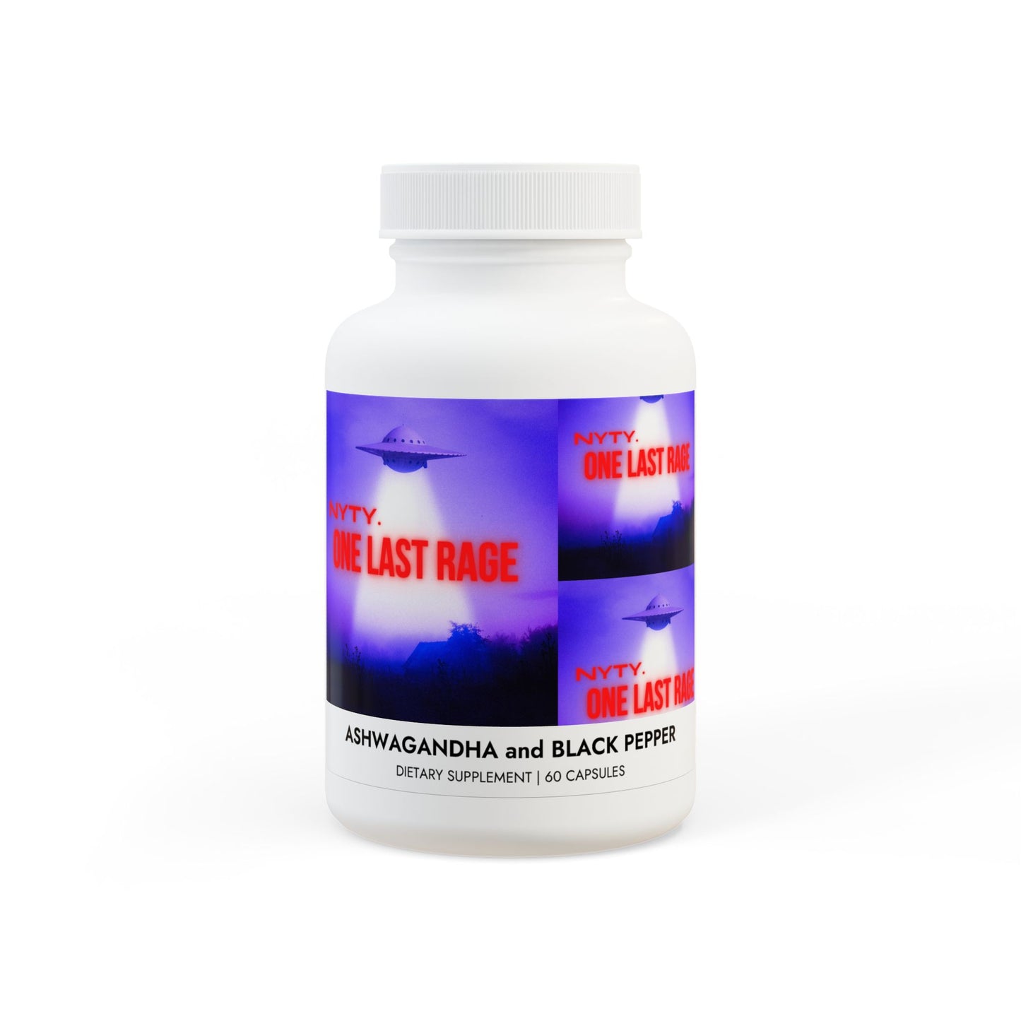 NYTY. One Last Rage™ Ashwagandha and Black Pepper Supplement (60 capsules)