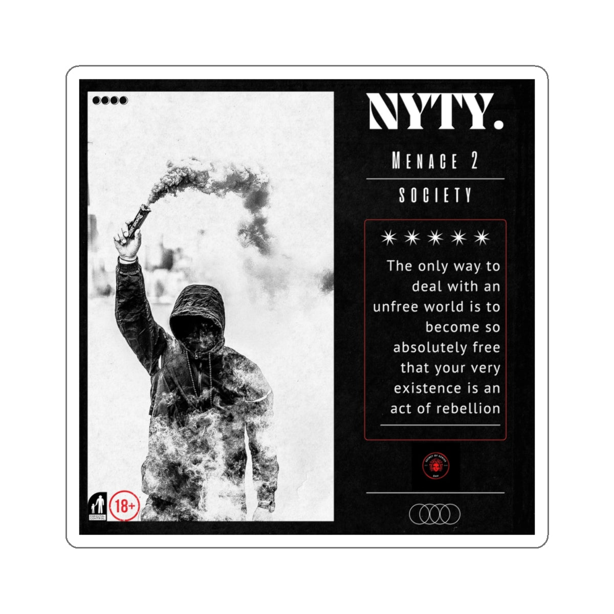 NYTY. Menace 2 Society™ Stickers