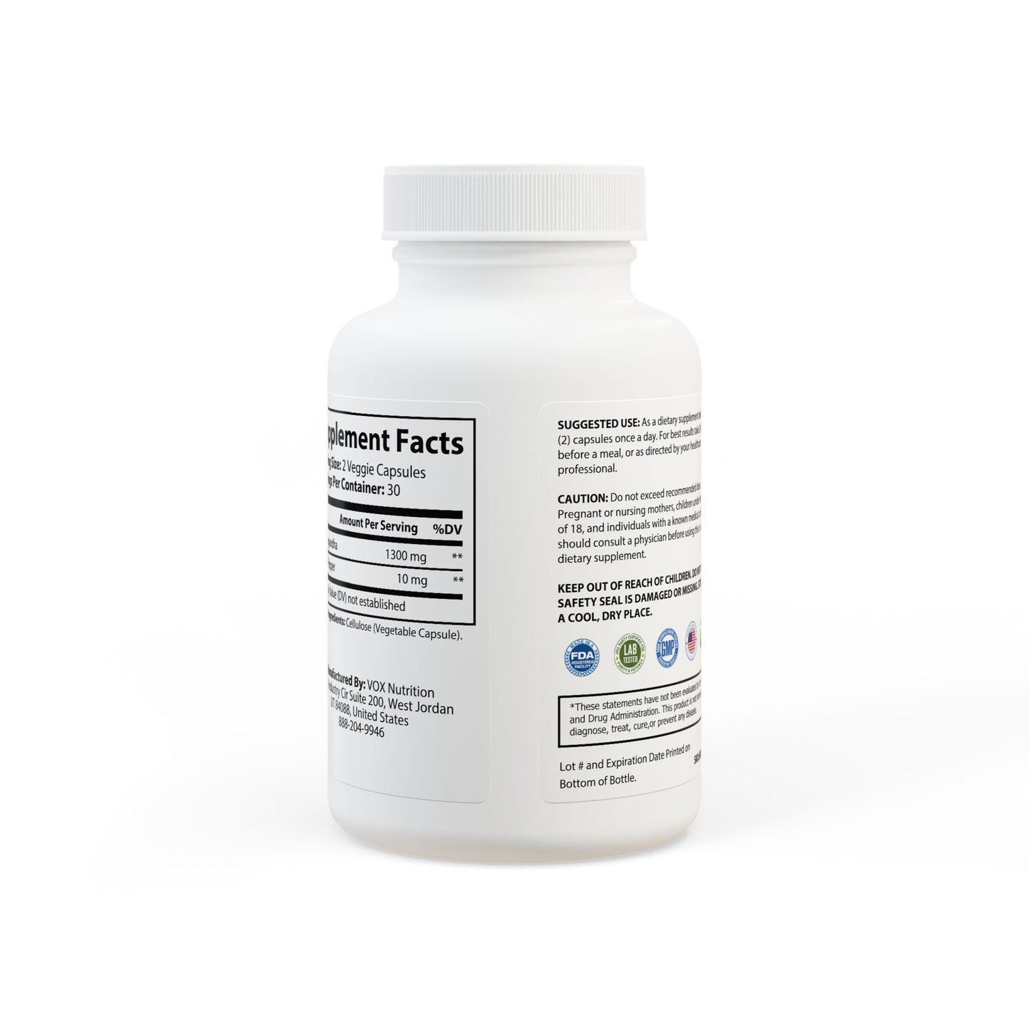 NYTY. One Last Rage™ Ashwagandha and Black Pepper Supplement (60 capsules)